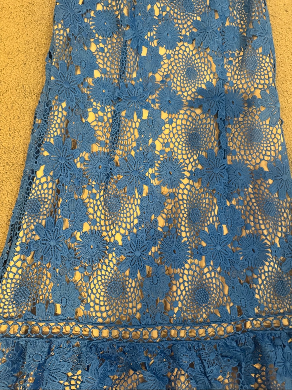 SAYLOR Blue Lace Darian Tank Mini Dress - Picture 7 of 9